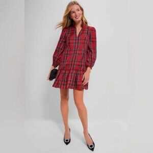 NWT Tuckernuck Royal Stewart Tartan Palmerston Dress Plaid Minidress XXXL